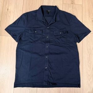 Banana Republic Dark Blue Casual Button Down Shirt